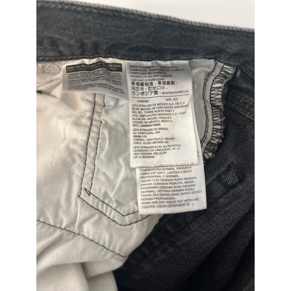 Levi’s 501 Women's Skinny Distressed Black Jeans from Urban Outfitters sz. 25 - Picture 9 of 11